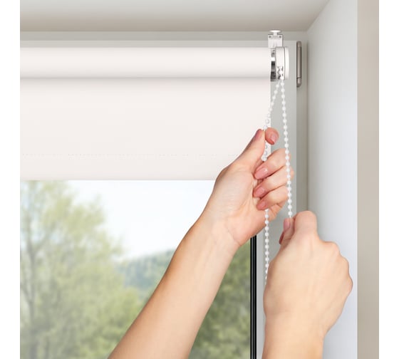 Рулонная штора PRAKTO Blackout Color 55x160 см, белый 8314153
