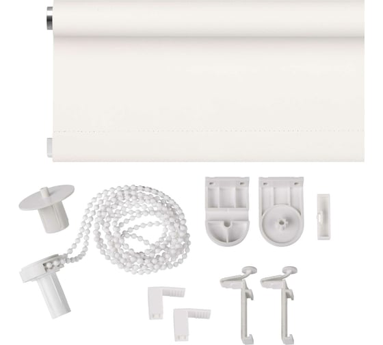 Рулонная штора PRAKTO Blackout Color 55x160 см, белый 8314153