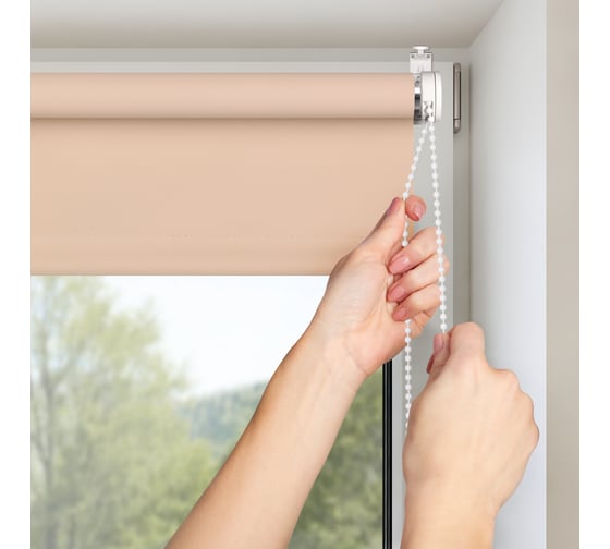 Рулонная штора PRAKTO Blackout Color 55x160 см, какао 8314214