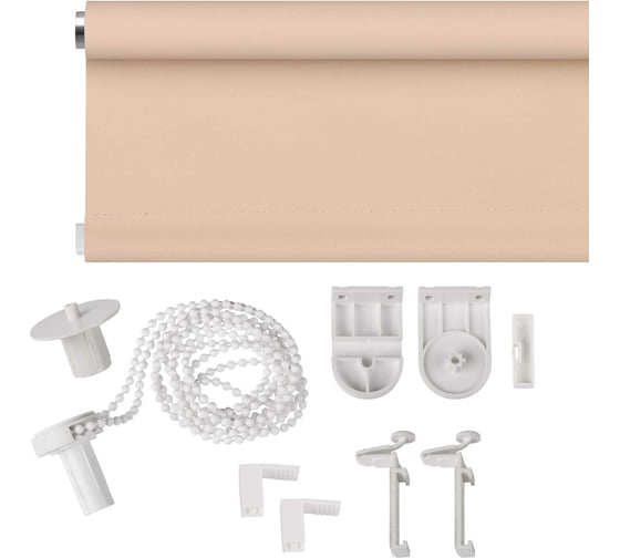 Рулонная штора PRAKTO Blackout Color 55x160 см, какао 8314214
