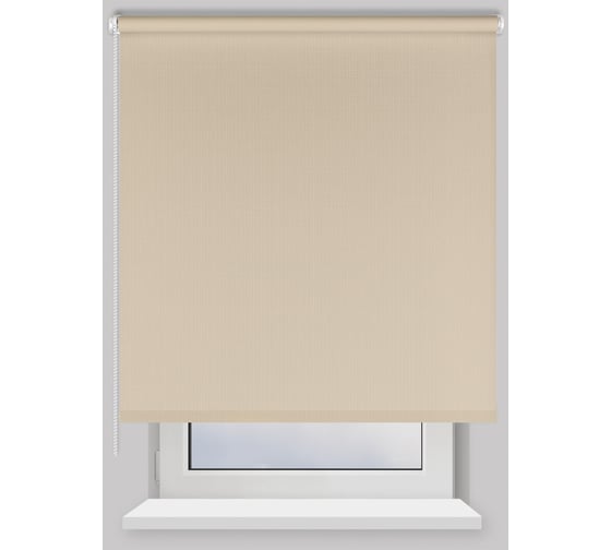 Рулонная штора PRAKTO Shantung 110x250 см, песочный 8316614