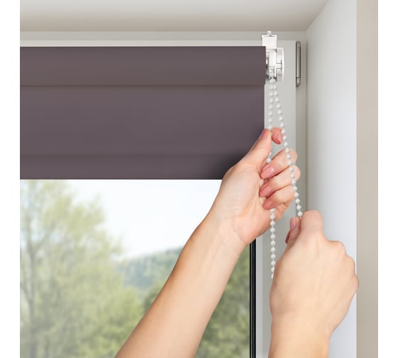 Рулонная штора PRAKTO PLAIN 50x150 см, серый 6531397