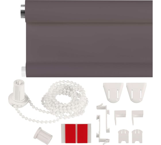 Рулонная штора PRAKTO PLAIN 50x150 см, серый 6531397
