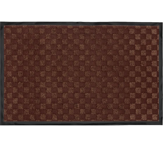 Придверный влаговпитывающий коврик ComeForte жаккард 90x150 см коричневый HP-217