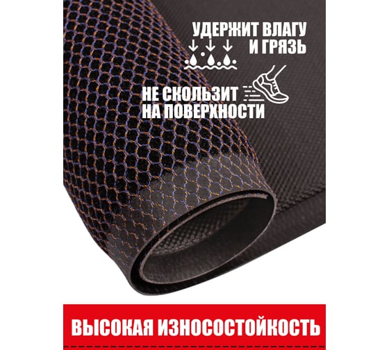 Напольный коврик ComeForte Mesh Mat 40x60 см сине-золотой MM-05