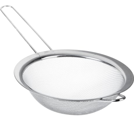 Сито КОШКИН ДОМ с ободом и ручкой, 16 см, нержавеющая сталь 50-14-116