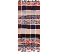 Напольный хлопковый коврик ComeForte PREMIUM NEW SILVER CHECK 60x180 см NSCCR-006