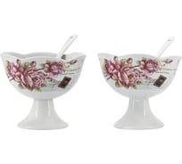 Набор креманок с ложками Rosenberg R-060155