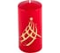 Свеча Волшебная страна Deco Christmas 56х120 Eлка золото на красном 008158 1