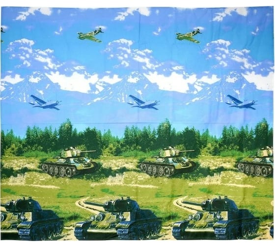 Банная простыня Банные штучки Танки 180x150 см /20 33359