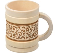 Точёная кружка Банные штучки Бочонок 0,5 л, липа /10 32240