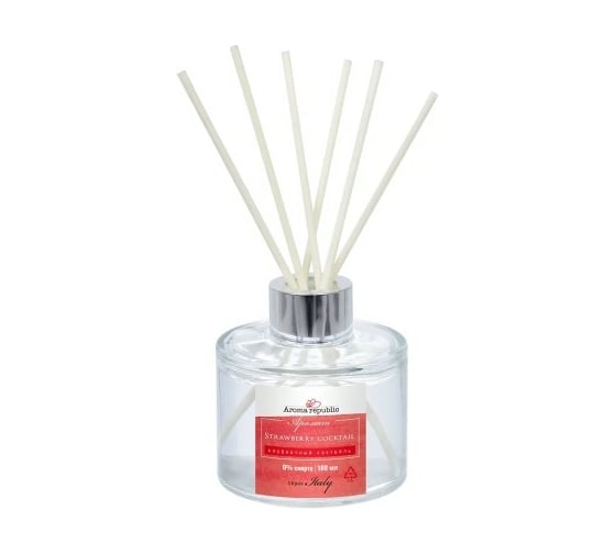 Ароматический диффузор AROMA REPUBLIC Italy Клубничный коктейль 100 мл 90030 1