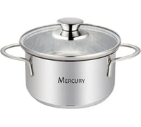 Кастрюля MercuryHaus 0.7 л с крышкой нержавеющая сталь ТП15268