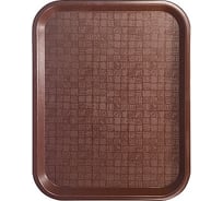 Прямоугольный поднос BORA ДхШ 450x350 мм, пластик, коричневый ПЛ-BO225