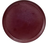 Круглый противоскользящий поднос BORA D355 мм, пластик, коричневый ПЛ-BO240