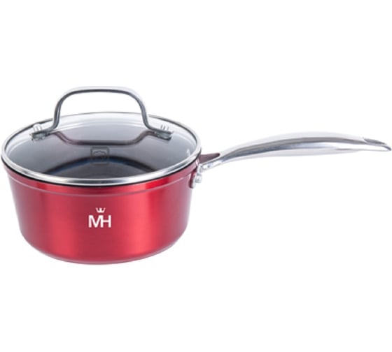 Сотейник MercuryHaus 1.2 л 16x7.5 см с крышкой Red ТП16116 1
