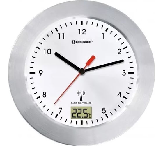 Водонепроницаемые настенные часы Bresser MyTime Bath белые 73786
