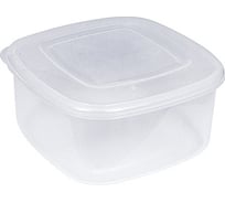 Квадратный контейнер BORA 1.5 л ДхШхВ 170x170x90 мм крышка прозрачная пластик ПЛ-BO804p