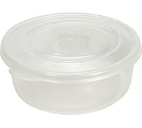 Круглый контейнер BORA 0.18 л Н40хD95 мм крышка прозрачная пластик ПЛ-BO794t