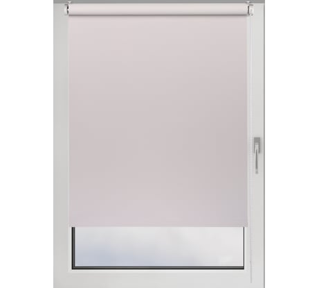 Рулонная штора PRAKTO Blackout Silver 55x160 см, светло-бежевый 7799118