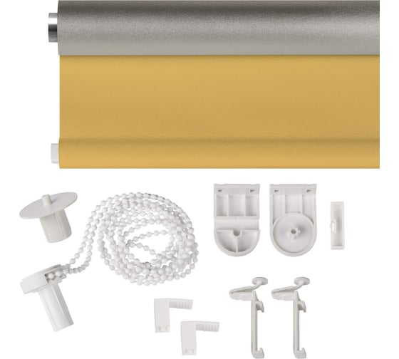 Рулонная штора PRAKTO Blackout Silver 55x160 см, медовый 7799149