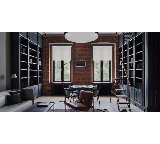 Рулонная штора PRAKTO Shantung 110x250 см, белый 8316577
