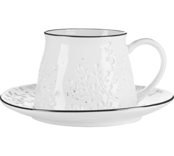 Чашка с блюдцем BILLIBARRI Foliage 250 мл 806778635290