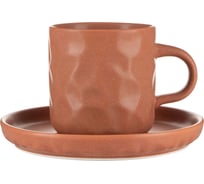 Чашка с блюдцем BILLIBARRI Old Clay матовая, розовая, 250 мл 806248049562