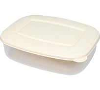 Прямоугольный контейнер BORA 0.7 л ДхШхВ 170x130x50 мм крышка бежевая пластик ПЛ-BO477b