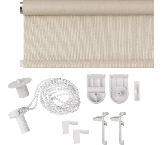 Рулонная штора PRAKTO JUTA 70x150 см, бежевый 8313088