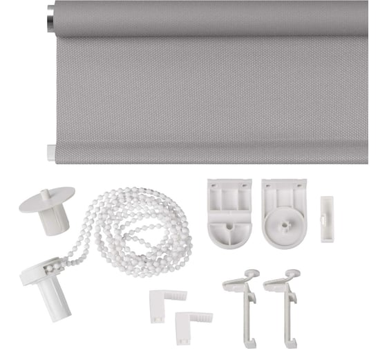 Рулонная штора PRAKTO JUTA 100x190 см, серый 8313200