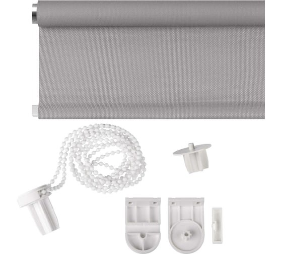 Рулонная штора PRAKTO JUTA 160x190 см, серый 8313231