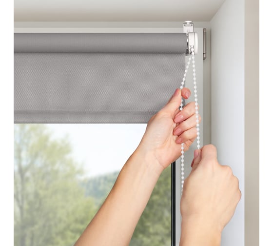 Рулонная штора PRAKTO JUTA 40x150 см, серый 8313156