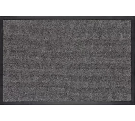 Грязезащитный коврик РемоКолор Ребро ПВХ, полиэстер, серый, 40x60 см 70-1-464
