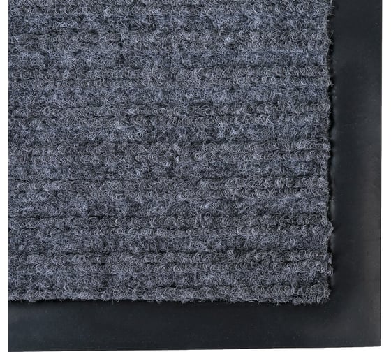 Грязезащитный коврик РемоКолор 3+2 ПВХ, полиэстер, серый, 40x60 см 70-1-461