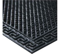 Грязезащитный коврик РемоКолор Чешуя ПВХ, чёрный, 60x90 см 70-1-697