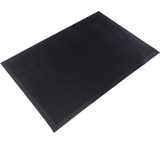 Грязезащитный коврик РемоКолор Чешуя ПВХ, чёрный, 50x80 см 70-1-587