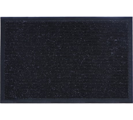 Грязезащитный коврик РемоКолор Ребро ПВХ, полиэстер, чёрный, 80x120 см 70-1-806