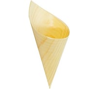 Фуршетная форма PAPSTAR 180 мл, Н155хD80 мм, конус, дерево 1/50/500 PS-85675