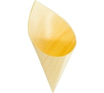 Фуршетная форма PAPSTAR 500 мл, Н210хD110 мм, конус, дерево 1/50/500 PS-85677