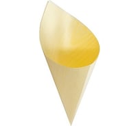 Фуршетная форма PAPSTAR 600 мл, Н240хD125 мм, конус, дерево 1/50/500 PS-85678