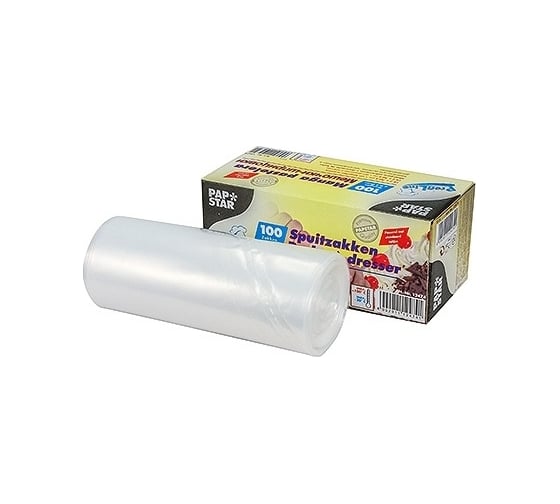 Одноразовый кондитерский мешок PAPSTAR Н310 мм, 100 шт в рулоне, прозрачный 1/15 PS-12474 1
