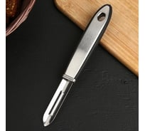 Овощечистка Доляна Blade 20 см, ручка soft touch, цвет черный 4695268