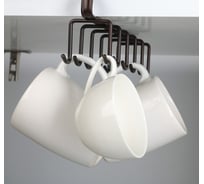 Подвесной держатель для кружек Доляна на 12 предметов, 27х5х7,5 см 4093220