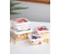 Комлект контейнеров для продуктов с декором Phibo 4 шт., 0,3л + 0,45л + 0,65л + 1л, Светло-серый 433264030 7
