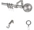 Карниз металлический раздвижной LM DECOR Ажур, Ø16/19 мм, 1,6-3,0 м, 1-рядный, сатин 095161916301SN 1