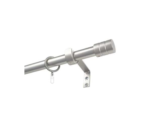 Карниз металлический раздвижной LM DECOR Цилиндр, Ø25/28 мм, 2,0-3,6 м, 1-рядный, сатин 64628252036SN