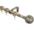 Карниз металлический раздвижной LM DECOR Ажур, Ø16/19 мм, 1,6-3,0 м, 1-рядный, антик 095161916301AB 1