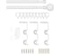 Карниз металлический раздвижной LM DECOR Сфера, Ø16/19 мм, 1,6-3,0 м, 2-рядный, белый глянец 646161916302WH 3