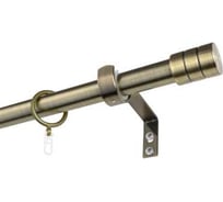 Карниз металлический раздвижной LM DECOR Цилиндр, Ø25/28 мм, 2,0-3,6 м, 1-рядный, антик 64628252036AB